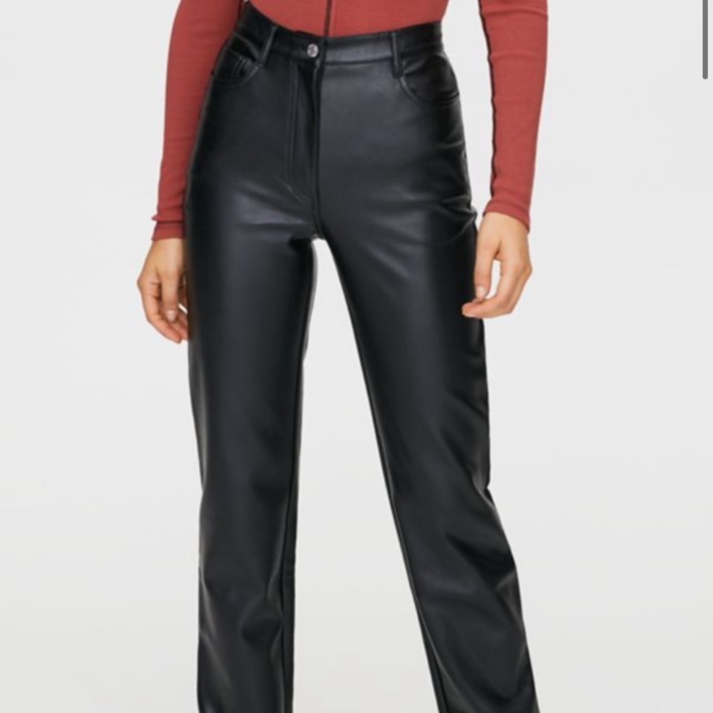 Aritzia leather pants